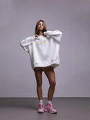 Oversized Ducks Printed Sweatshirt