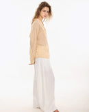 Retro V-Neck Sun Protection Long-Sleeved Shirt