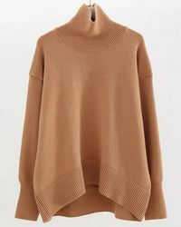 Oversized Turtleneck Heavyweight Knit Pullover
