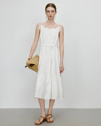 Casual Belted A-Line Dress