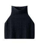 Wool Cashmere Turtleneck Poncho