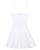 Stylish Pleated Patchwork Backless Mini Dress