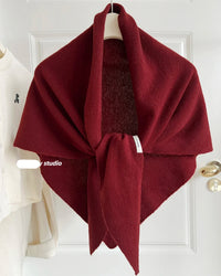 Soft Wool Triangle Wrap Scarf
