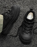 Fur-Lined Lace-Up Snow Boots