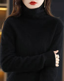 Pure Mink Cashmere Turtleneck Sweater