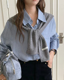 100% Wool Solid Scarf Shawl Triangular Headscarf