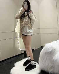 Shearling Lined Slip-On Ankle Boot