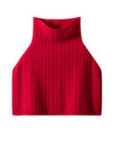 Wool Cashmere Turtleneck Poncho