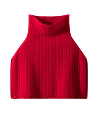 Wool Cashmere Turtleneck Poncho