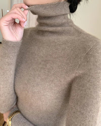 Cashmere Turtleneck Slim-Fit Pullover Sweater