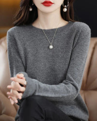 Merino Wool Round Neck Sweater