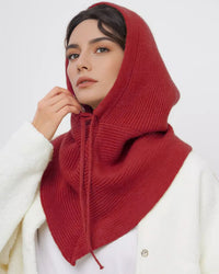 Women's Knit Balaclava Scarf Hat