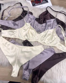 Silk Ultra-Thin Soft Comfortable Seamless Bra Set