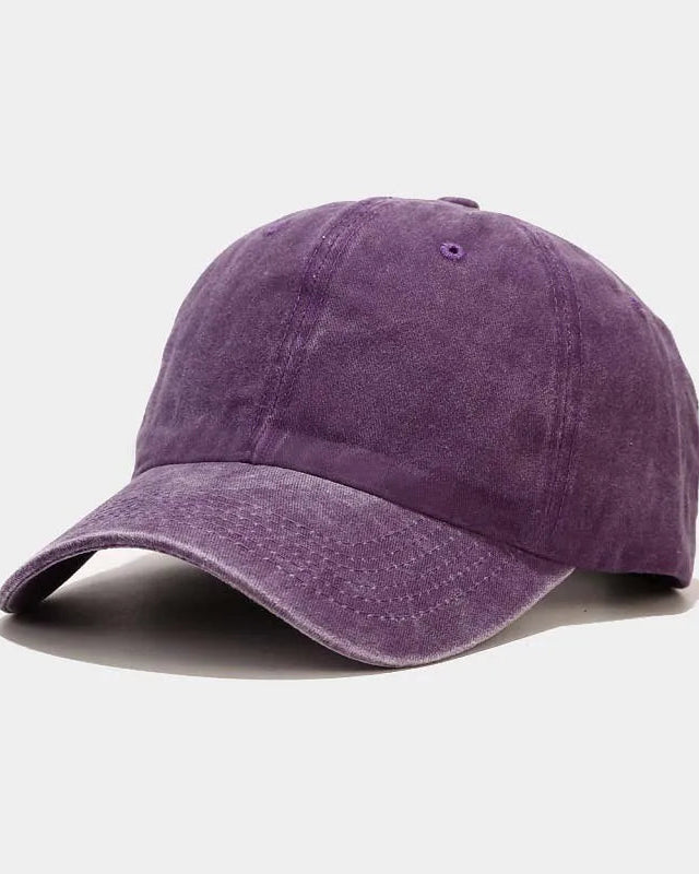 Washed-Cotton Adjustable Baseball Cap