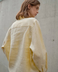 Linen Embroidered Loose Long-Sleeve Shirt