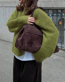 Loose And Soft Round Neck Knit Sweater