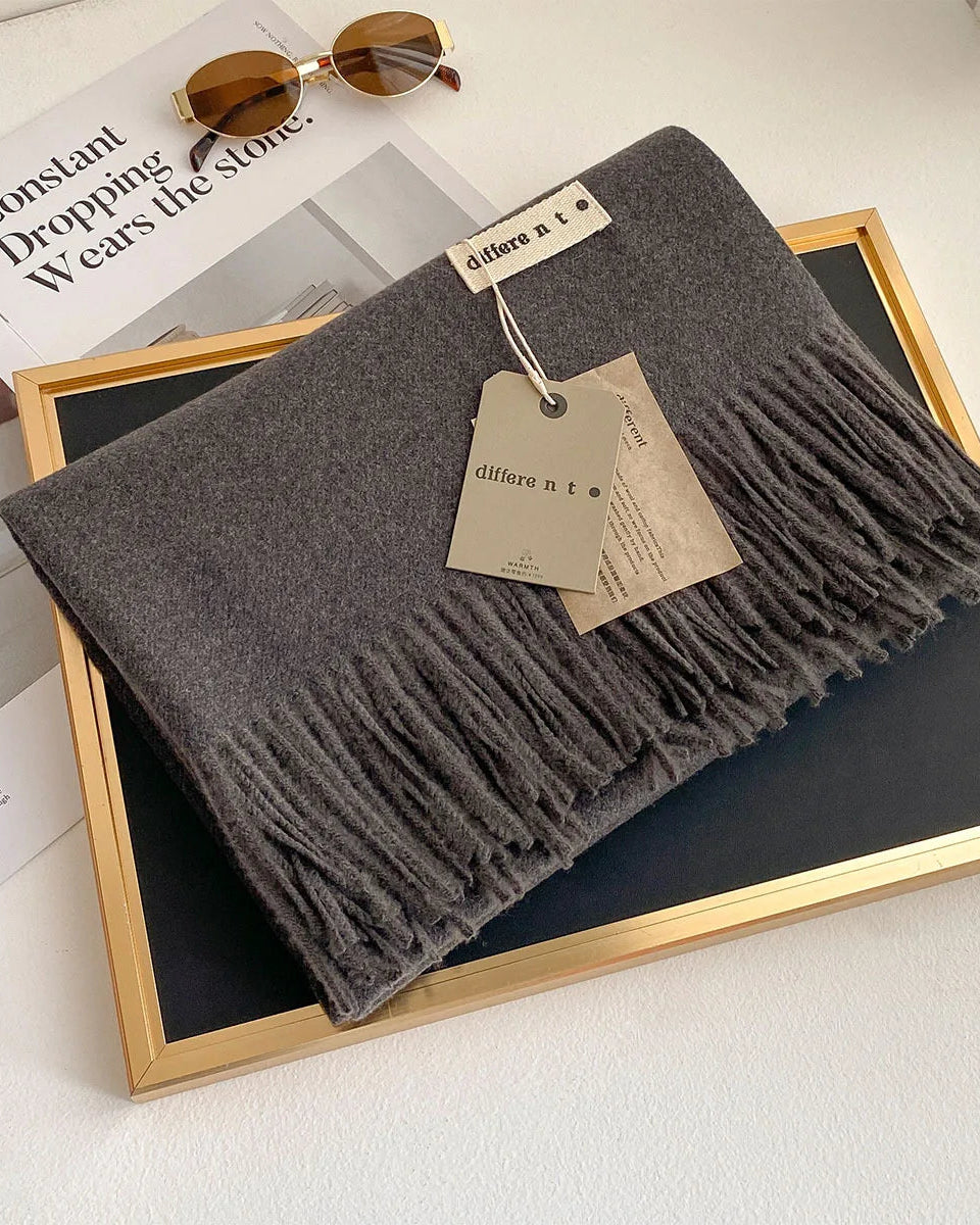 Faux Cashmere Thick Wrap Scarf in Colors