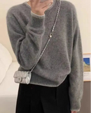 Heavyweight Cashmere Crewneck Pullover
