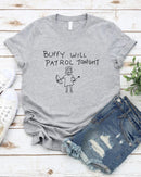 Casual Crew-Neck Printed T-Shirt