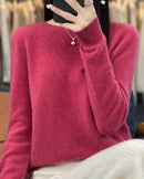 Extrafine Merino Wool Round-Neck Sweater