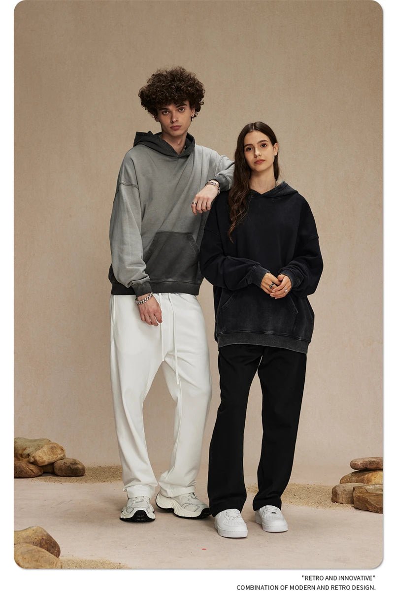 Retro Washed Cotton Hoodies