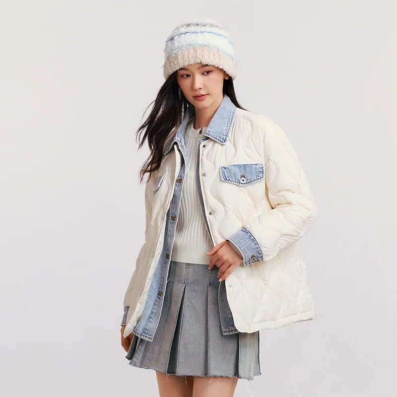 Waterproof Patchwork Down Jacket