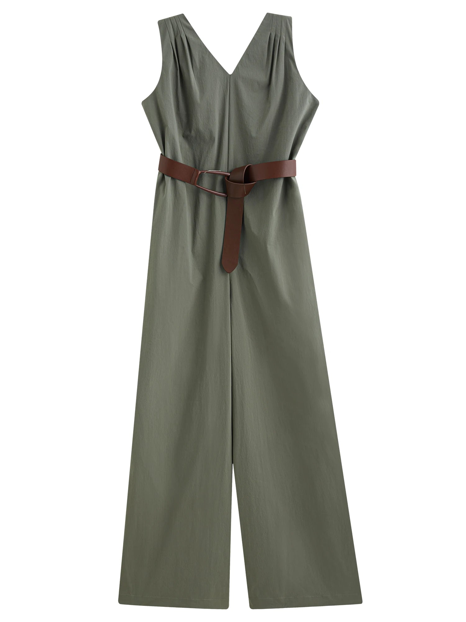 High-Waist Wide-Leg Tank Jumpsuit