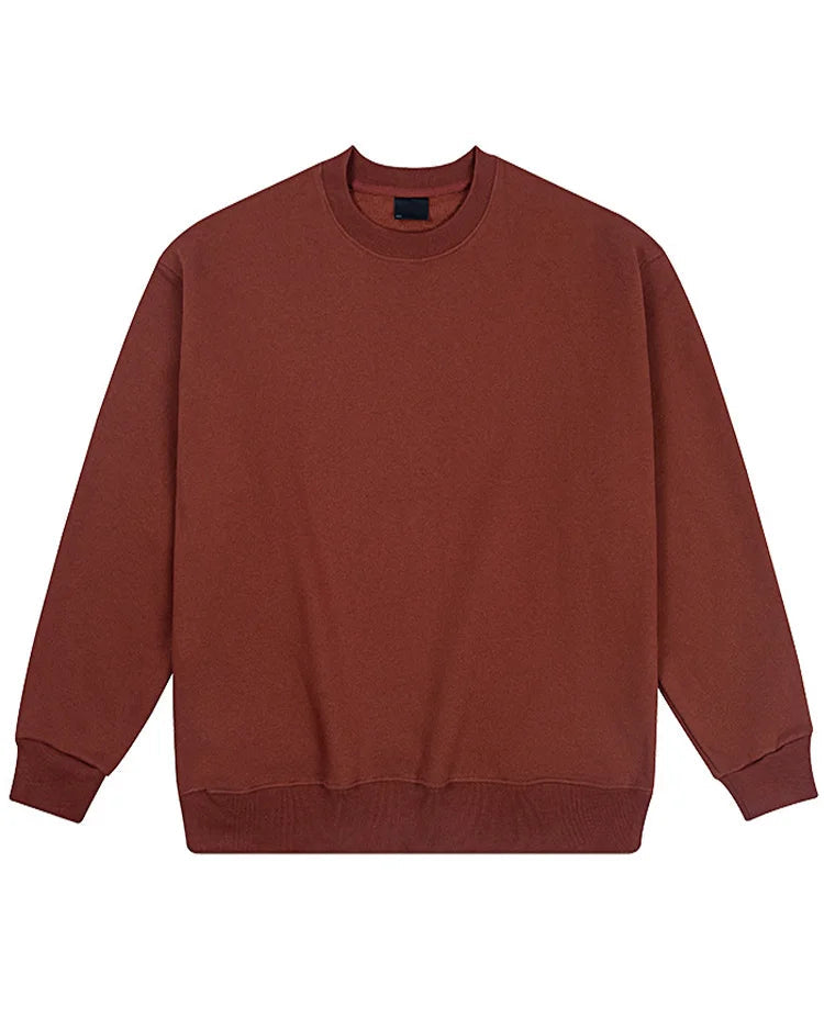Loose-Fit Pure Cotton Pullover Sweatshirt