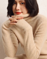 Soft Cashmere Turtleneck Slim-Fit Sweater