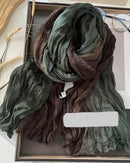 Pleated Long Scarf Shawl