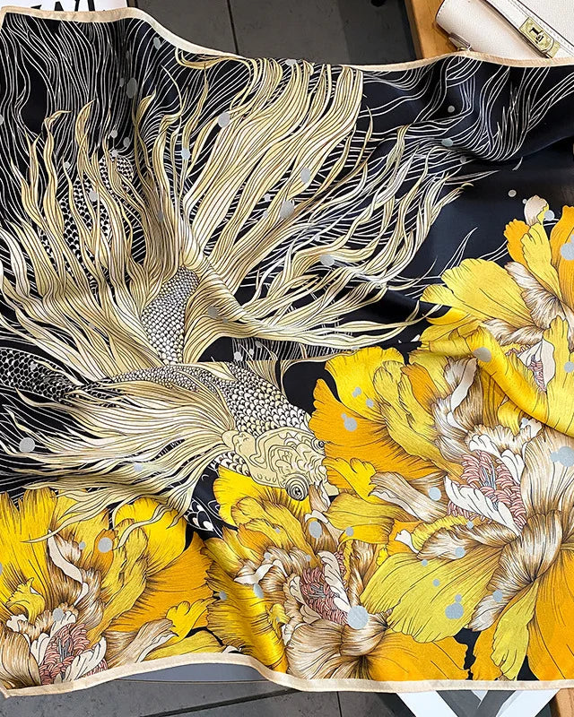 New Women's Silk Printed Scarf