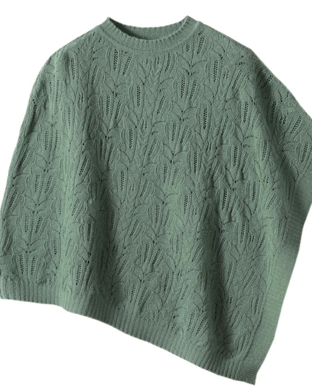 Cable-Knit Cashmere Poncho