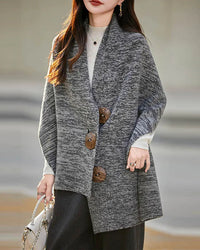 Merino Wool Solid Knit Shawl Scarf