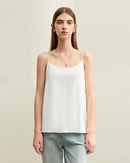 Chiffon Halter-Neck Straight-Cut Tank Top