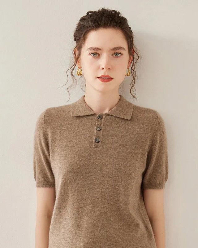 An understated alternative to the everyday tee, this knitted polo balances a gently textured surface with a clean, familiar shape.