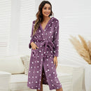 Flannel Hooded Pajamas Robe