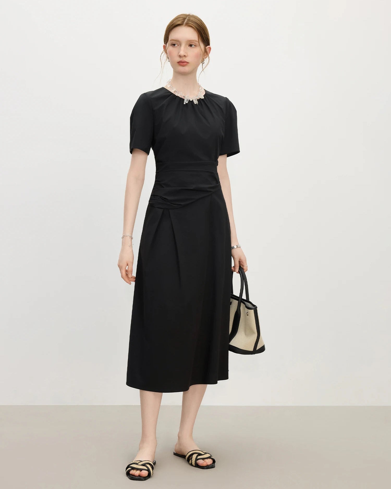 Temperament Waist A-line Dress for Summer