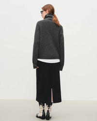 Wool Blend Knitted Cardigan Casual Sweater