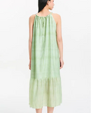 Draped A-Line Sleeveless Maxi Dress