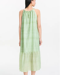 Draped A-Line Sleeveless Maxi Dress