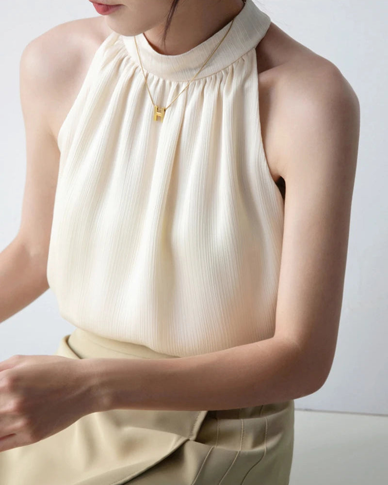 Elegant Halter-Vest Casual Summer Top