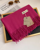 Thick Faux-Cashmere Shawl