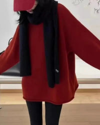 Mid-Length Cashmere Crewneck Sweater