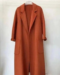 Belted A-Line Wool-Blend Coat
