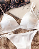 Sexy Silky Triangle Cup Wire-Free Bra Set