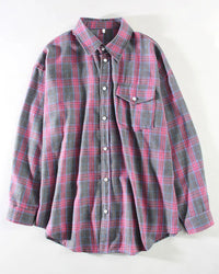 Classic Plaid Relaxed Longline Shirt