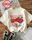 A relaxed, breathable everyday top featuring a charming orchard-inspired graphic. Pure cotton comfort meets effortless style for any occasion.