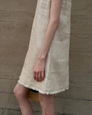 Casual Round Neck Sleeveless A-Line Tassel Dress