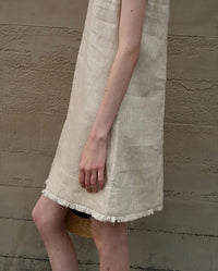 Casual Round Neck Sleeveless A-Line Tassel Dress