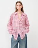 Casual Retro Plaid Shirt Jacket